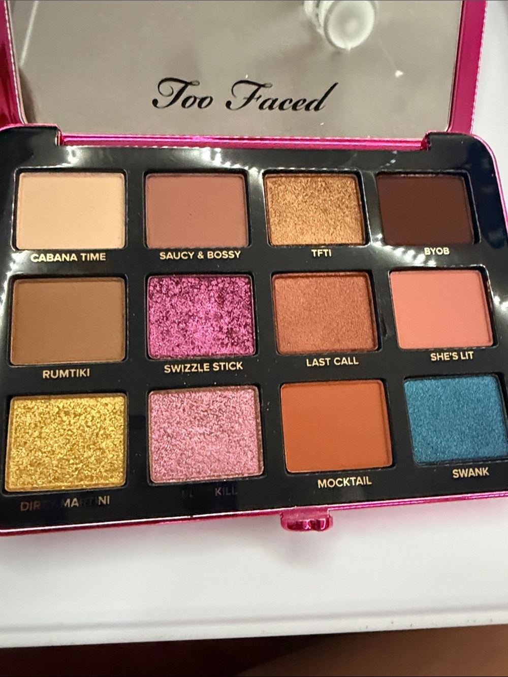 Too Faced Palm Springs Dreams Eyeshadow Palette - Pink, Gold, Peach - Picture 2 of 2